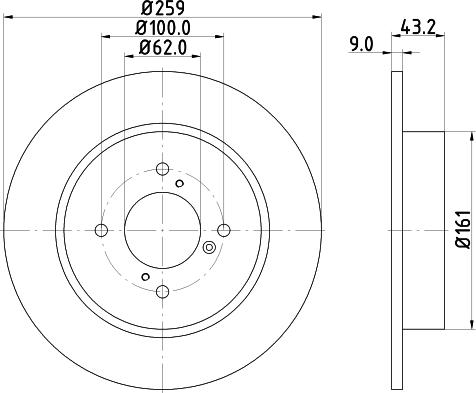 DON PCD13322 - Bremžu diski www.autospares.lv