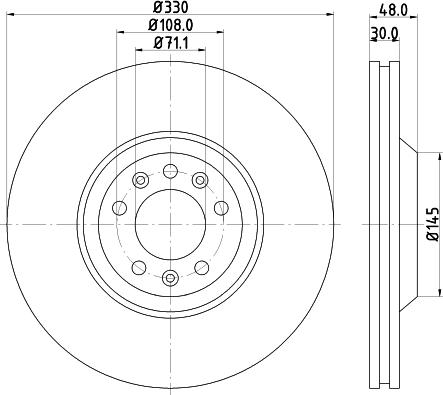 DON PCD13211 - Bremžu diski www.autospares.lv