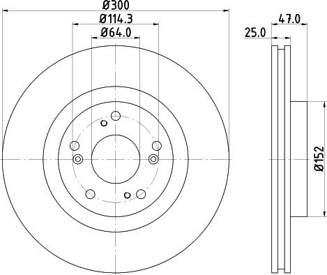 DON PCD13752 - Bremžu diski www.autospares.lv