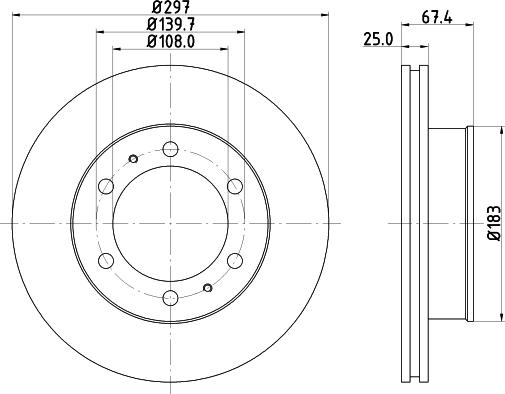 DON PCD13722 - Bremžu diski www.autospares.lv