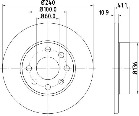 DON PCD12412 - Bremžu diski www.autospares.lv