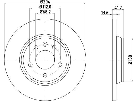 DON PCD12562 - Bremžu diski www.autospares.lv