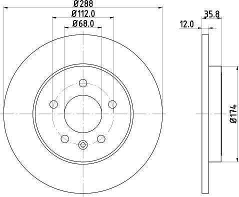 DON PCD12522 - Bremžu diski www.autospares.lv