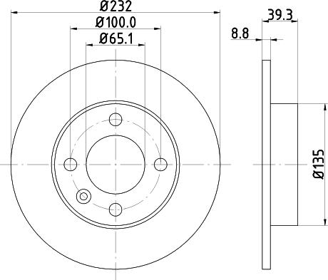 DON PCD12692 - Bremžu diski autospares.lv