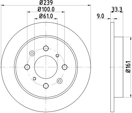 DON PCD12612 - Bremžu diski www.autospares.lv