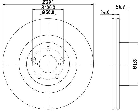 DON PCD12032 - Bremžu diski www.autospares.lv