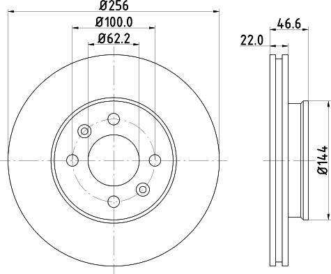 DON PCD12182 - Bremžu diski www.autospares.lv