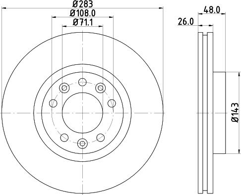 DON PCD12122 - Bremžu diski autospares.lv