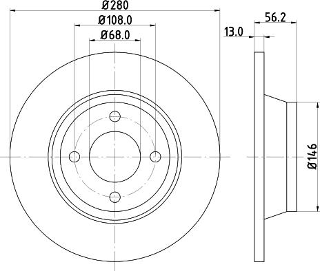 DON PCD12332 - Bremžu diski www.autospares.lv