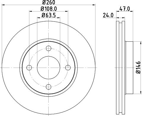 DON PCD12792 - Bremžu diski www.autospares.lv