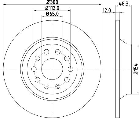 DON PCD12752 - Тормозной диск www.autospares.lv