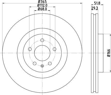 DON PCD12701 - Тормозной диск www.autospares.lv