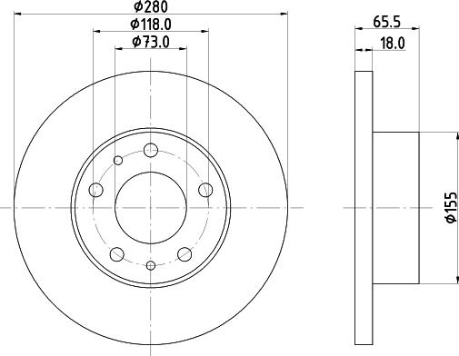 DON PCD17942 - Bremžu diski www.autospares.lv