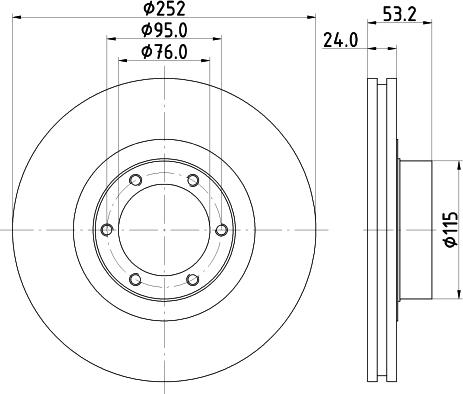 DON PCD17902 - Brake Disc www.autospares.lv