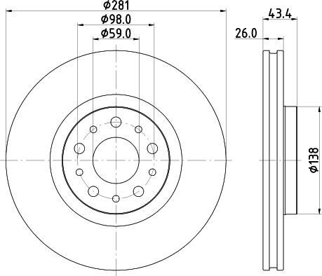 DON PCD17862 - Bremžu diski www.autospares.lv