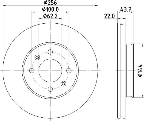 DON PCD17802 - Bremžu diski www.autospares.lv