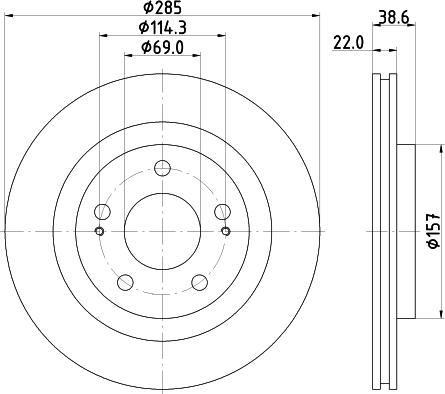 DON PCD20832 - Bremžu diski www.autospares.lv