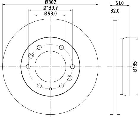 DON PCD20821 - Bremžu diski autospares.lv