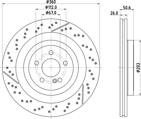 DON PCD20361 - Bremžu diski www.autospares.lv