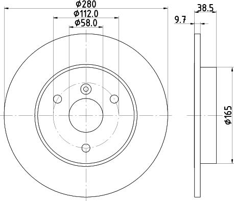 DON PCD20712 - Bremžu diski www.autospares.lv