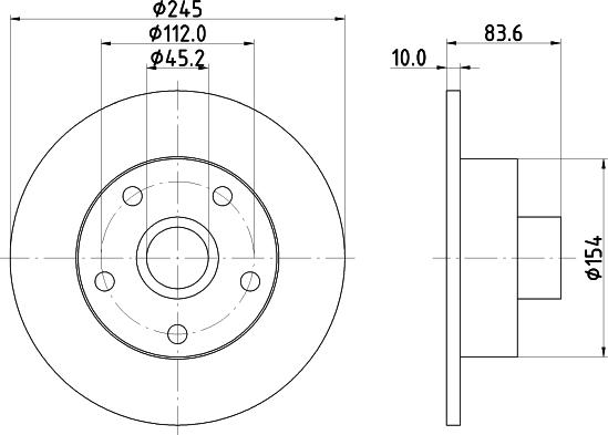 DON PCD21431 - Тормозной диск www.autospares.lv