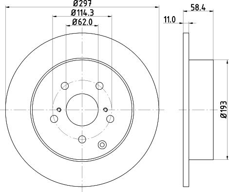 DON PCD21682 - Bremžu diski www.autospares.lv