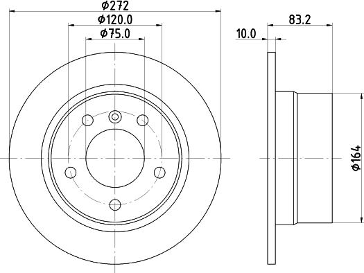 DON PCD21622 - Bremžu diski www.autospares.lv