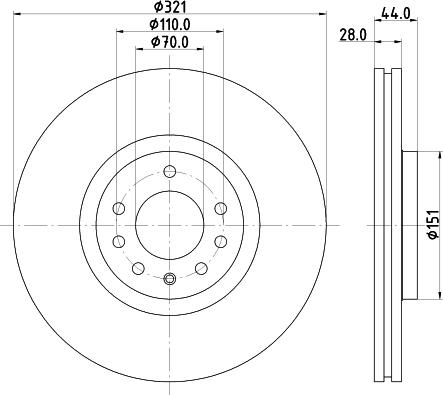 DON PCD21101 - Bremžu diski autospares.lv