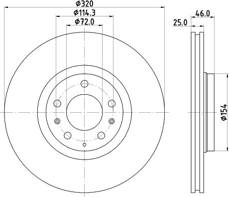 DON PCD21252 - Bremžu diski autospares.lv