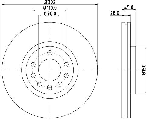 DON PCD21222 - Bremžu diski www.autospares.lv