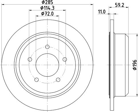 DON PCD23182 - Bremžu diski www.autospares.lv