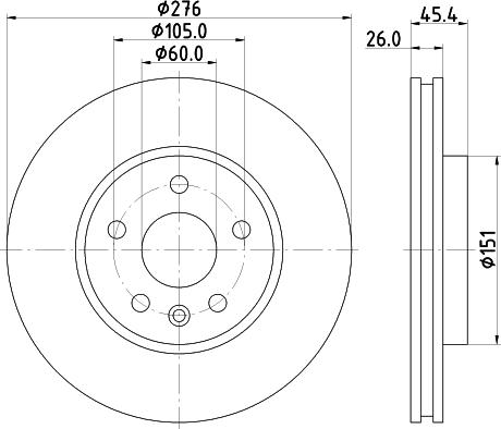 DON PCD22952 - Bremžu diski www.autospares.lv