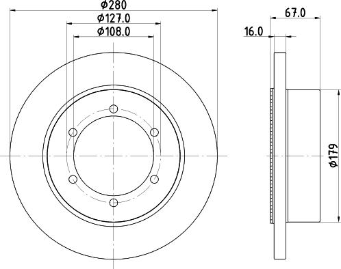 DON PCD22562 - Bremžu diski www.autospares.lv