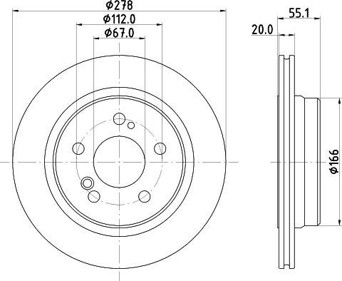 DON PCD22292 - Bremžu diski www.autospares.lv