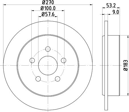 DON PCD22702 - Bremžu diski www.autospares.lv