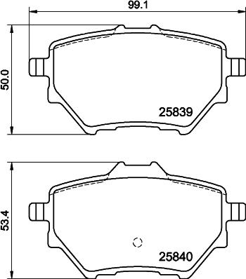 DON PCP1999 - Bremžu uzliku kompl., Disku bremzes www.autospares.lv