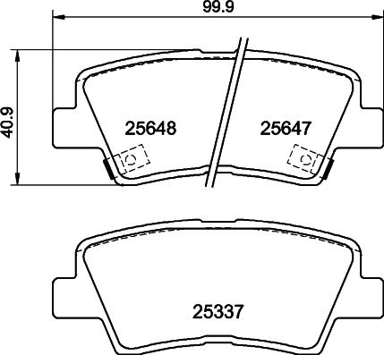 DON PCP1994 - Тормозные колодки, дисковые, комплект www.autospares.lv