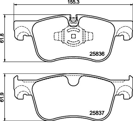 DON PCP1998 - Bremžu uzliku kompl., Disku bremzes www.autospares.lv