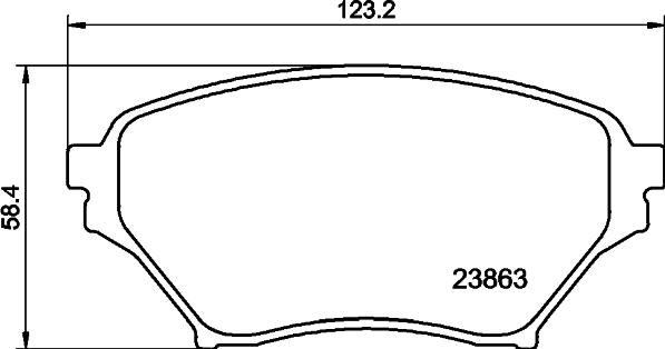 DON PCP1945 - Bremžu uzliku kompl., Disku bremzes www.autospares.lv