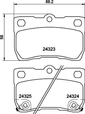 DON PCP1959 - Bremžu uzliku kompl., Disku bremzes www.autospares.lv