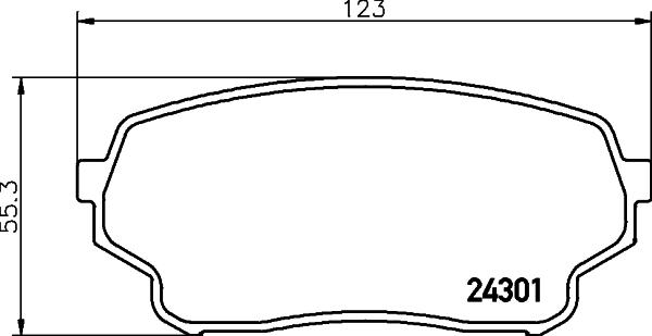 DON PCP1958 - Bremžu uzliku kompl., Disku bremzes www.autospares.lv