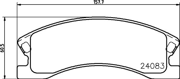 DON PCP1953 - Bremžu uzliku kompl., Disku bremzes www.autospares.lv