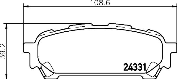 DON PCP1960 - Bremžu uzliku kompl., Disku bremzes www.autospares.lv