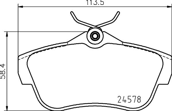 DON PCP1968 - Brake Pad Set, disc brake www.autospares.lv