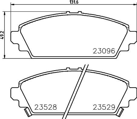 DON PCP1917 - Brake Pad Set, disc brake www.autospares.lv