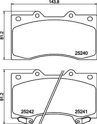 DON PCP1983 - Bremžu uzliku kompl., Disku bremzes www.autospares.lv