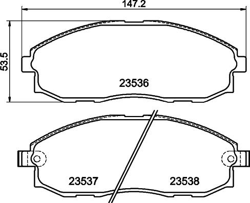 DON PCP1934 - Bremžu uzliku kompl., Disku bremzes www.autospares.lv