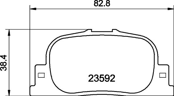 DON PCP1936 - Тормозные колодки, дисковые, комплект www.autospares.lv