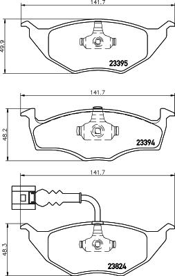 DON PCP1930 - Bremžu uzliku kompl., Disku bremzes www.autospares.lv