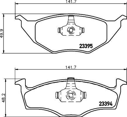 DON PCP1929 - Bremžu uzliku kompl., Disku bremzes www.autospares.lv